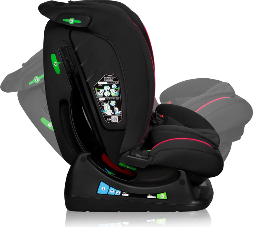 Автокрісло Lionelo Aart i-Size BLACK CARBON RED
